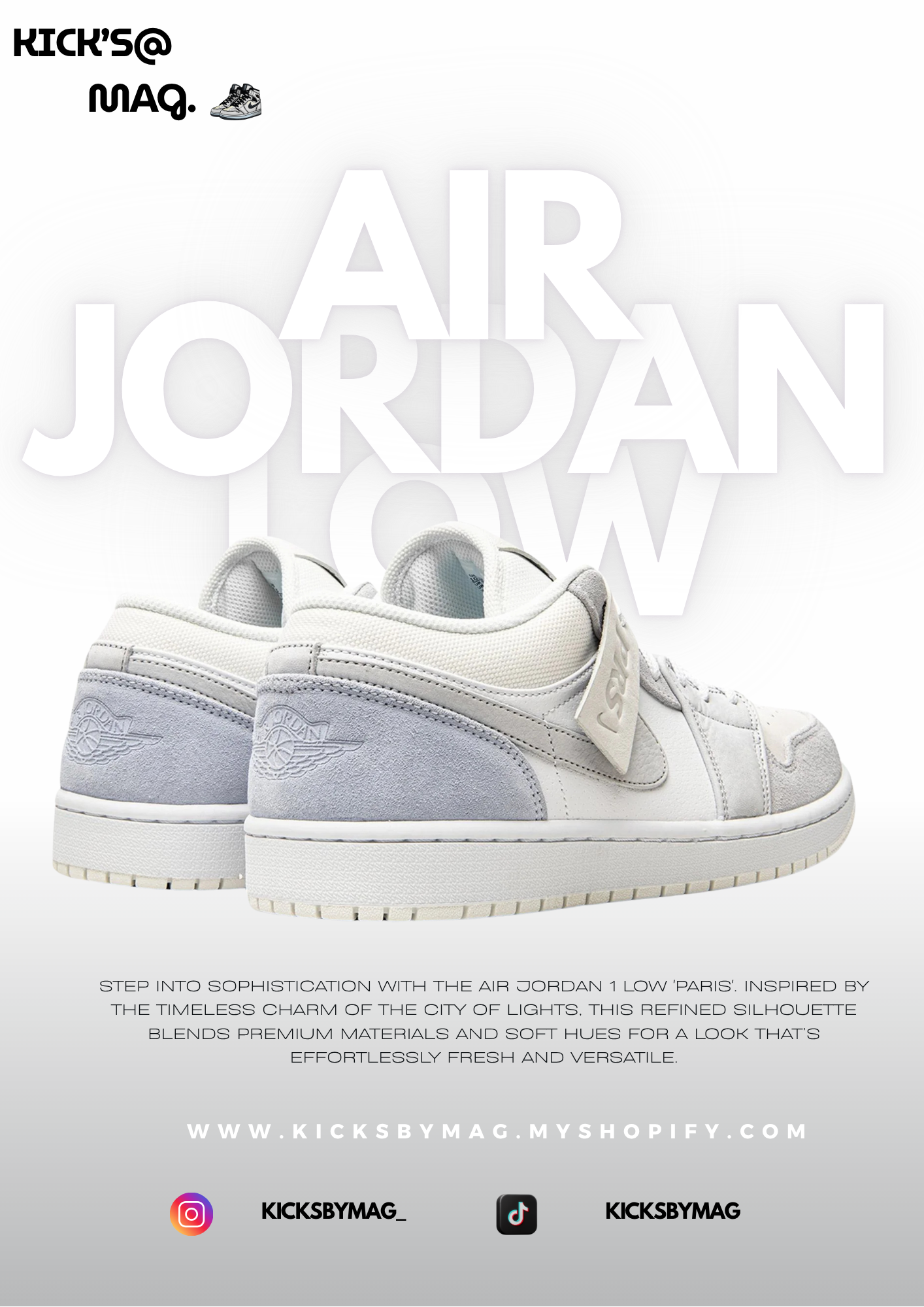 AIR JORDAN 1 LOW 'PARIS'